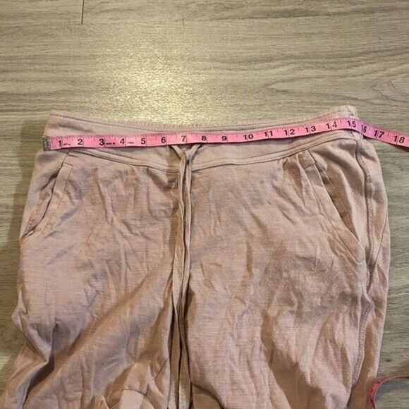 Kendall & Kylie womens pink cotton lounge pants elastic waist tapered leg sz med - Picture 7 of 8